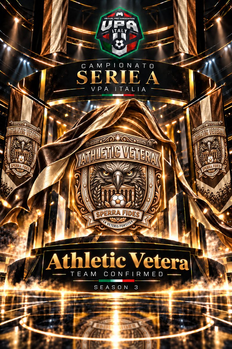 VPA_Italy's tweet photo. 🦉 Nuovo nome, nuova categoria: @Atl_Vetera è pronta per la Season 3 di VPA Italia!

La scorsa stagione erano il Sestri Levante: sesto posto in Serie B e promozione conquistata. Ora si presentano in Serie A con una nuova identità e un conto aperto con chi li considera già una preda facile. 👀

Il gufo sullo stemma ha gli occhi spalancati. Meglio che li tengano aperti anche gli avversari. 🔥