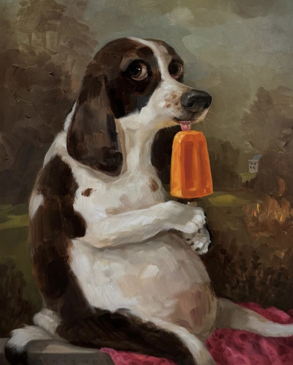 pmamtraveller's tweet photo. oil painting by artist Alison Friend. https://t.co/M37a33A5n3