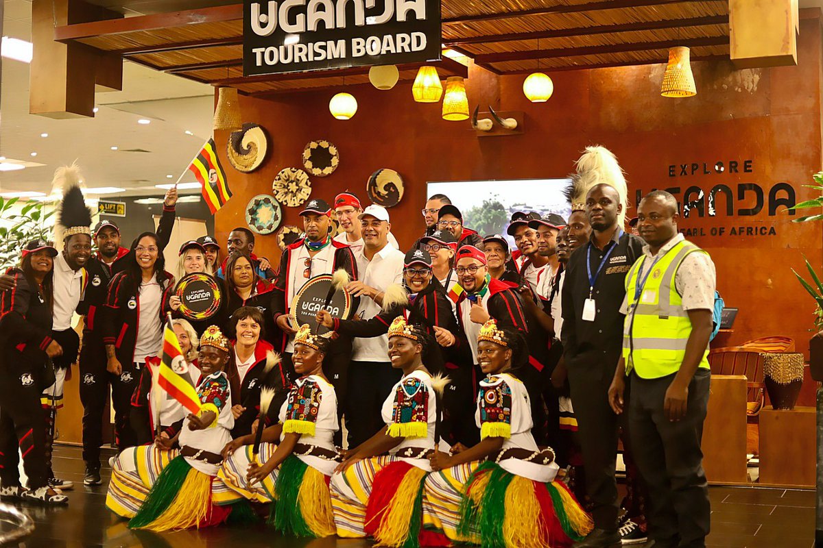 TourismBoardUg's tweet photo. From 1st to 4th October 2026, Uganda will host the inaugural Africa Dragon Boat Cup, welcoming 119 participants from Egypt, South Africa, Nigeria, Kenya, Italy, Germany and Uganda.

We are proud to collaborate with the Uganda Dragon Boat Federation to bring this continental competition to Uganda and spotlight Lake Victoria’s potential for marine sports, tourism and adventure.

The experience has already begun, with visiting participants receiving a vibrant cultural welcome upon arrival at Entebbe International Airport.

#AfricaDragonBoatCup | #ExploreUganda
