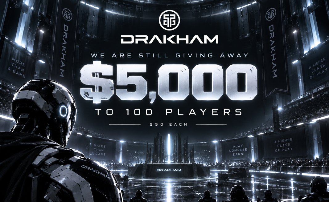 DrakhamGaming's tweet photo. $5000 Arena Giveaway.

We’re still giving away the full $5,000. 

50 players, with each receiving a $100 arena balance.

Let us know your Drakham user in a Quote to enter.

Extended till 10/10/2026. https://t.co/LAgYZvQjcM