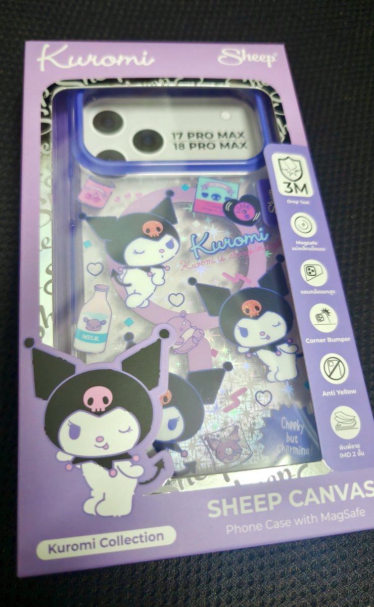 pearlfavv's tweet photo. ปล่อยขายเคสคุโรมิ 
💜 17/18 pro max + charm
🖤 990.- ส่งฟรีค่า
Dm/เม้น ได้เลยย

#SHEEP_SWTFINALEP 
#SHEEPxTeeTeePor 
#ตลาดนัดตี๋ตี๋ป๋อ 
#ตลาดนัดดูมันดิ https://t.co/46WQWY7vhW