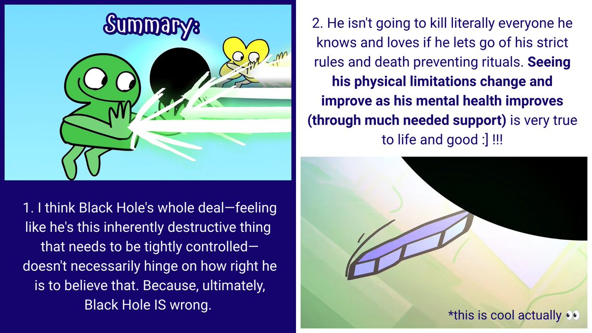 flowersgasping's tweet photo. It's been 2 years since I first wrote my thread on BH being a disabled-coded character. Recent episodes have now shown him gaining a better grasp over his abilities, which some find inconsistent or even disrespectful towards his arc. 

I think it's good! Here's why :]

🧵 [1/20] https://t.co/CcB4XrbiIb