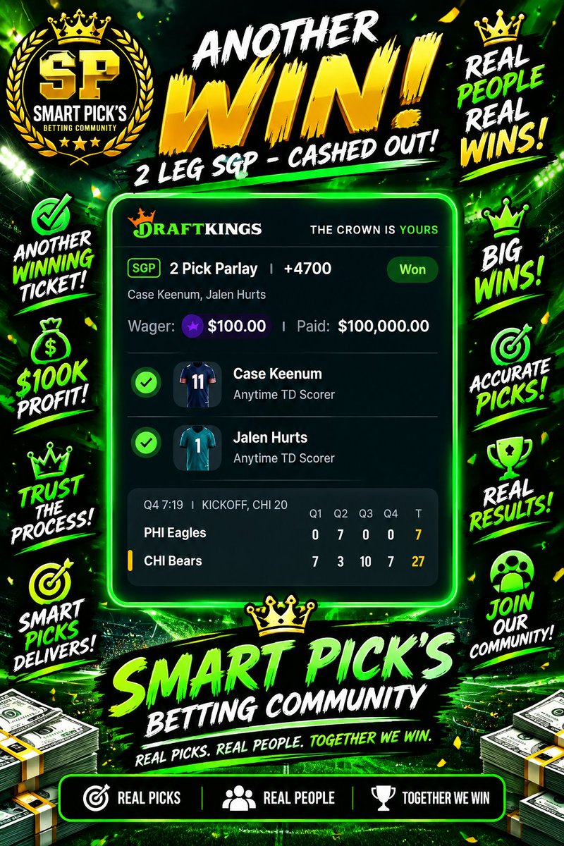 JENNYSMARTplay's tweet photo. Hello 👋 Let’s get you paid Tonight 🔥 Have you been hitting green✅ latel https://t.co/BWGCK40Hbd
@Playbook https://t.co/1gexbbw7SP