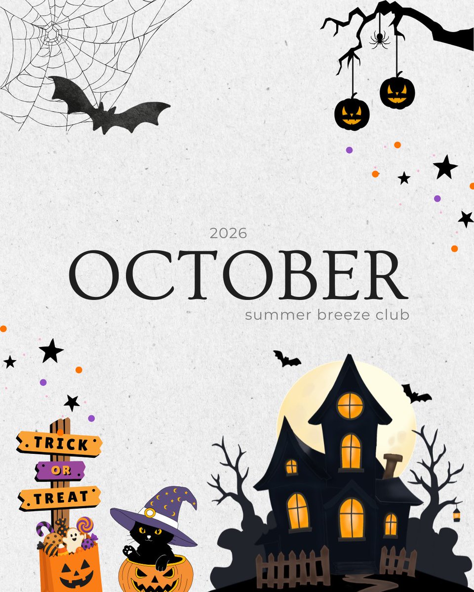 hanadulstell's tweet photo. 𝗢𝗖𝗧𝗢𝗕𝗘𝗥 𝗢𝗣𝗘𝗡 𝗙𝗢𝗥𝗠 .𖥔 ݁ ˖🕸️🕷.𖥔 ݁ ˖

peek-a boo! the spooky season has officially begun and the summer breeze club is now open for you to pick your night. 🔮 🐈‍⬛ 🌙

choose your date and let's make this halloween month a little more fun! ⋆˙⟡🎃
ᅠ  ᅠ https://t.co/KBrHJ7biw1