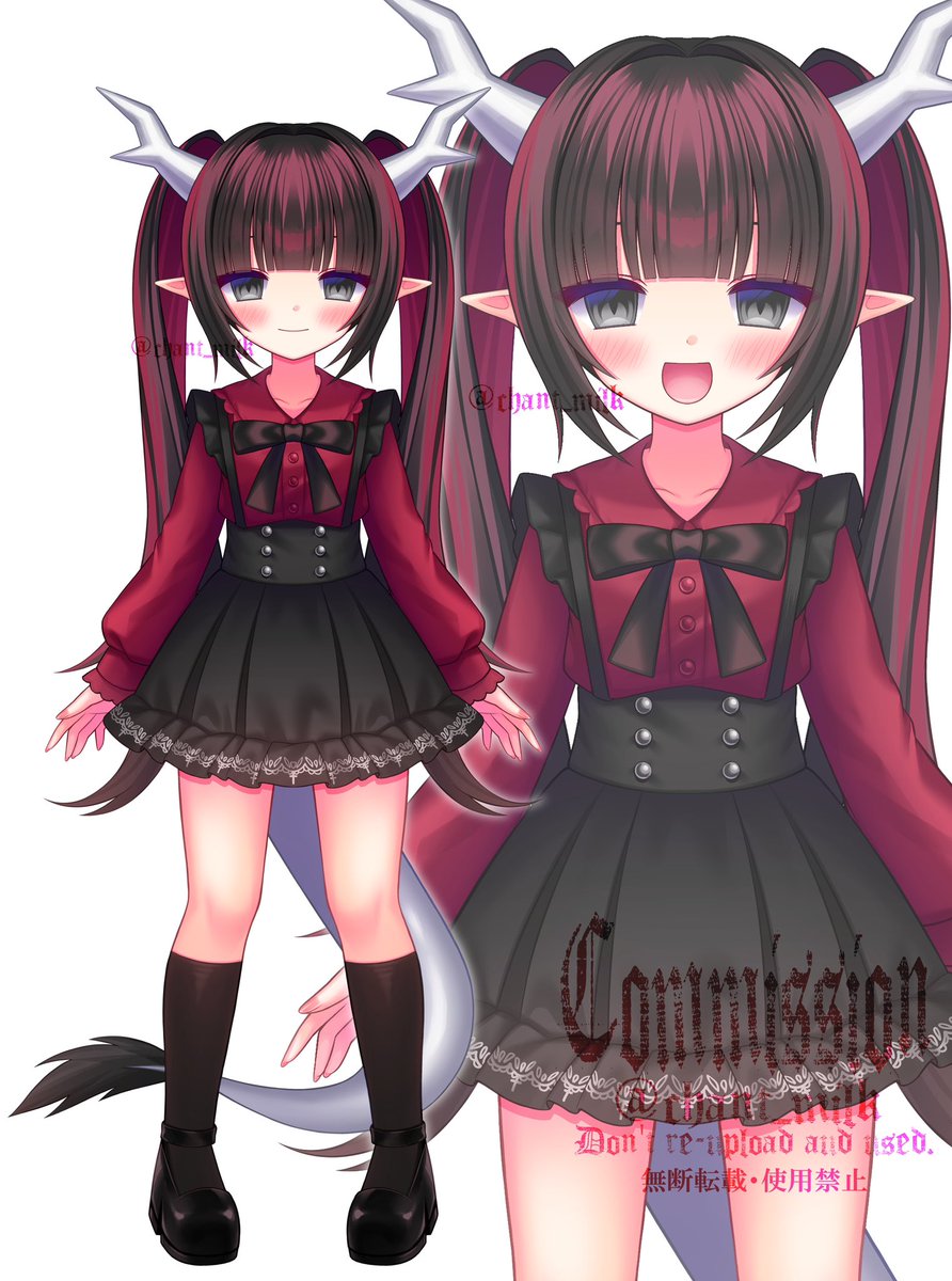 chant_milk's tweet photo. Vtuberイア様の新衣装をお仕立てさせていただきました！
よろしくお願いします🐉🩸 https://t.co/i9AAQi3hKW