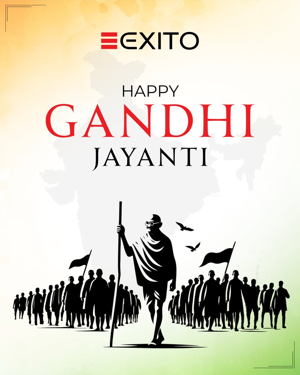 ExitoEvents's tweet photo. Truth. Peace. Non-Violence. 🇮🇳

On Gandhi Jayanti, we remember Mahatma Gandhi and the timeless values that continue to inspire us to create meaningful change.

#GandhiJayanti #MahatmaGandhi #India https://t.co/i4sicJ3pLO