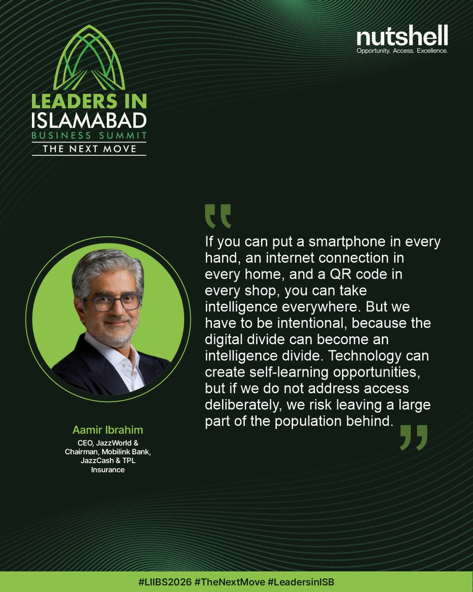 NutshellGroup's tweet photo. Ziad Bashir, @aamir_ibrahim01 &amp; @Fahdhusain, further highlighted the importance of economic continuity, wider access to technology &amp; clearly defined national outcomes. 

@ThePBC_Official | @jazz_worldpk | @MobilinkBank | @JazzCash | @TPL_Insurance | @etribune

3/4 https://t.co/TbribjMQiN