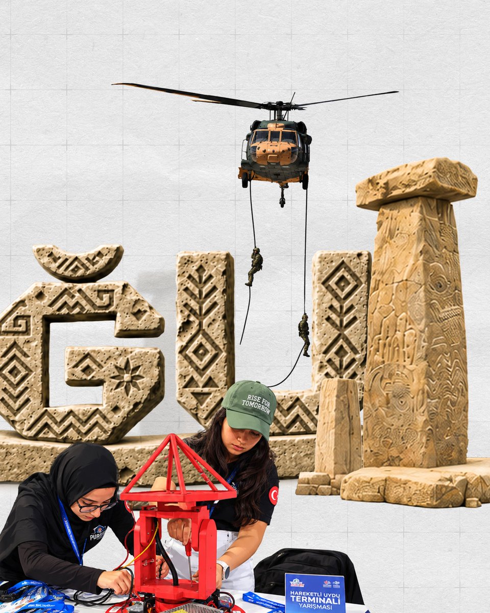 teknofest's tweet photo. Şanlıurfa sıcaklığında 7’den 77’ye hepimizin festivali! ☺️ 🚀

📍 #TeknofestGüneydoğu › Şanlıurfa GAP Havalimanı https://t.co/kNc4ITNYCw