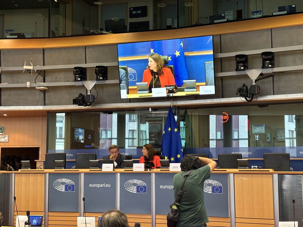 _Opagac's tweet photo. 🔴Arranca la audiencia pública de #HandsForTheOceans en el Parlamento Europeo.
Carmen Crespo, presidenta de la Comisión de Pesca (PECH), abre la jornada destacando la necesidad de integrar plenamente la dimensión social en el modelo europeo de sostenibilidad pesquera.👇 https://t.co/erhQlKWMRF
