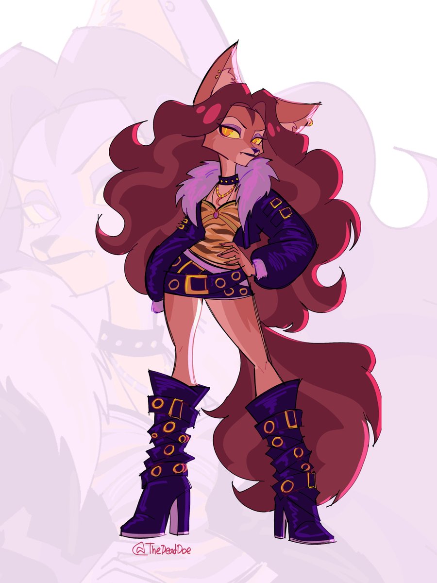 THEDEADDOE's tweet photo. Clawdeen #FURRY #ART https://t.co/qiDOysB0hC