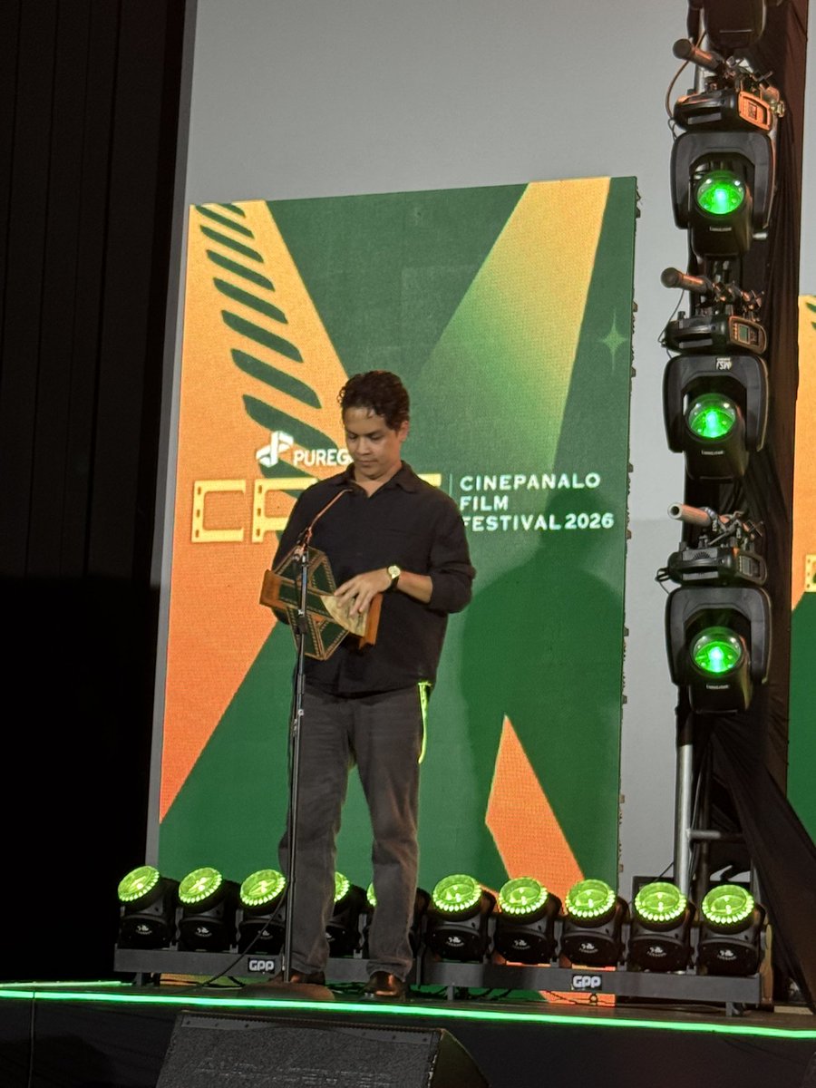 Puregold_PH's tweet photo. You transported us to Japan! Congratulations “Mono No Aware” - Edmund Telmo for winning the Panalo sa Full Length Film Category Award! 👏👏

#PuregoldCinePanalo2026 #PanaloSaHusay #AlwaysPanalo https://t.co/MkcGyNUUes