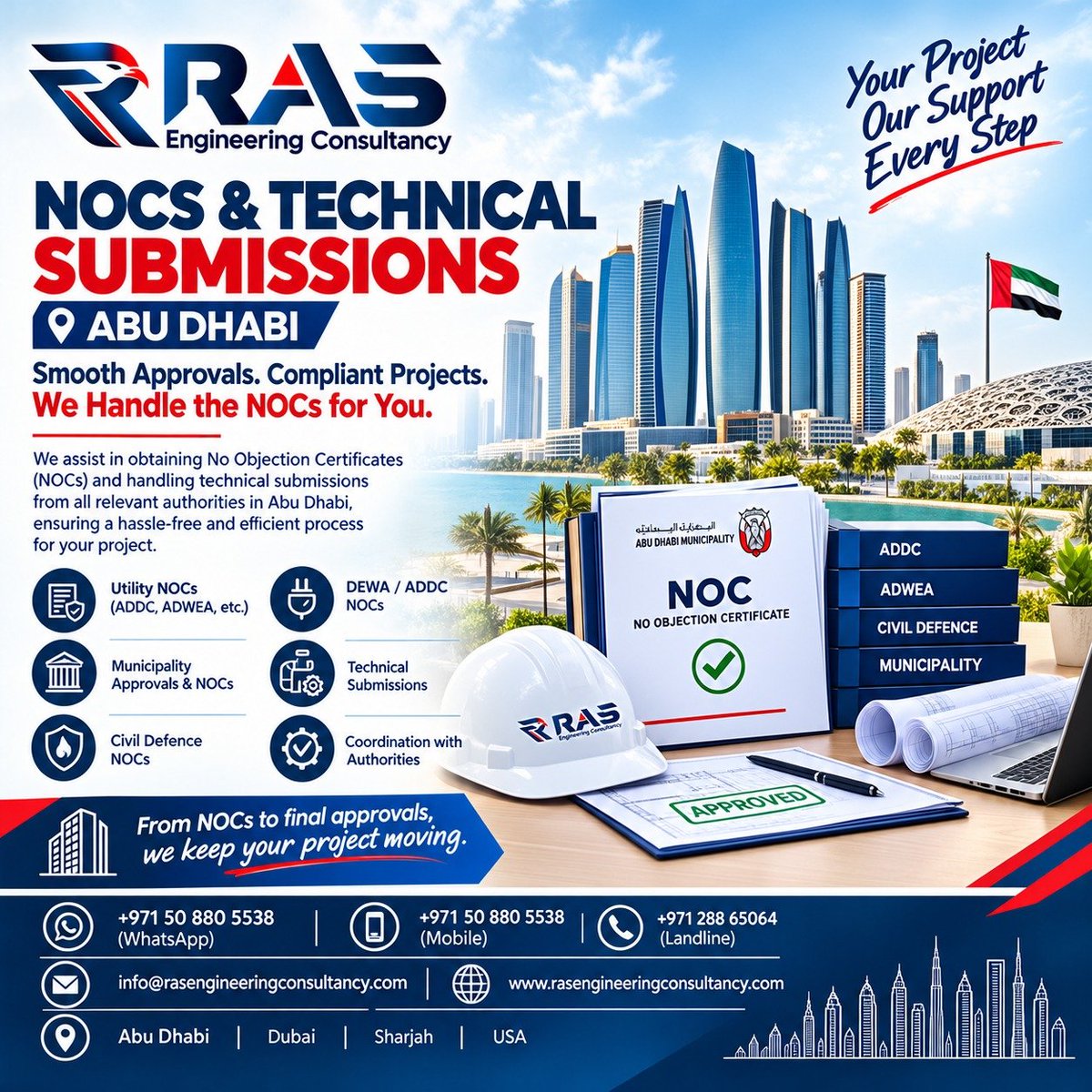 RasEngineeringC's tweet photo. 📲 WhatsApp: +971 50 880 5538
📞 Mobile: +971 50 880 5538
☎️ Landline: +971 288 65064
📧 Email: info@rasengineeringconsultancy.com
🌐 Website: https://t.co/UxpIHuWBfu
📍 Abu Dhabi | Dubai | Sharjah | USA 
#RASEngineeringConsultancy #NOCs #AbuDhabi #Dubai #sharjah #UAE #USA https://t.co/aqodwxfpG9