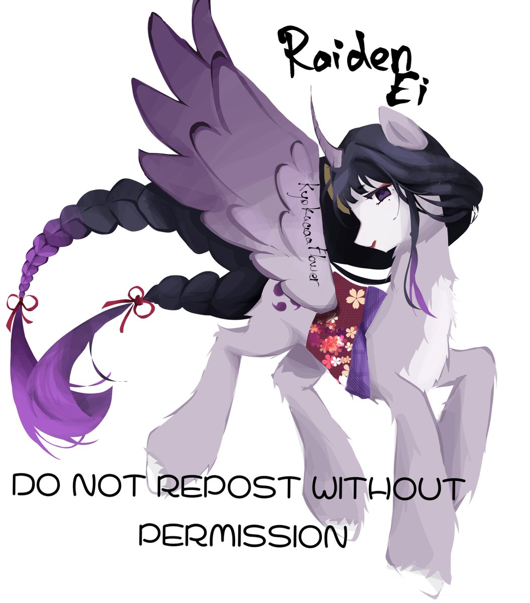 kyokaaaaflower's tweet photo. My take on ei and zhongli as ponies
Furina and venti are next
#mlp #GenshinImpactㅤ #raidenshougun #raidenei #zhongli https://t.co/WQiHJd7KVT
