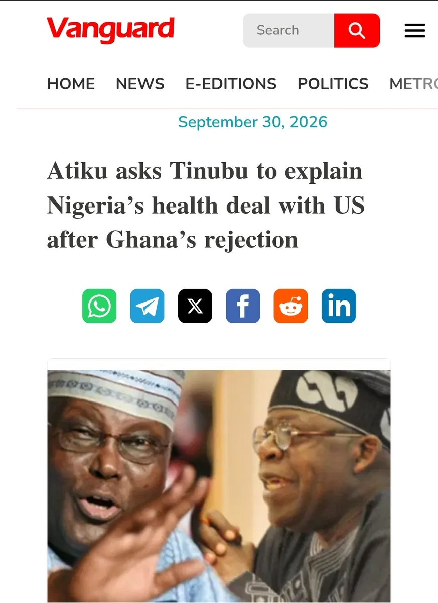 DeeOneAyekooto's tweet photo. Atiku, why are you asking Tinubu this type of question? I expect you to ask Karl Von Batten, your  highly influential lobbyist in the US, someone you hired for $1.2m. He will just walk into the White House and bring the whole file to Yola for you 😆 https://t.co/ZKOYSj3tL2