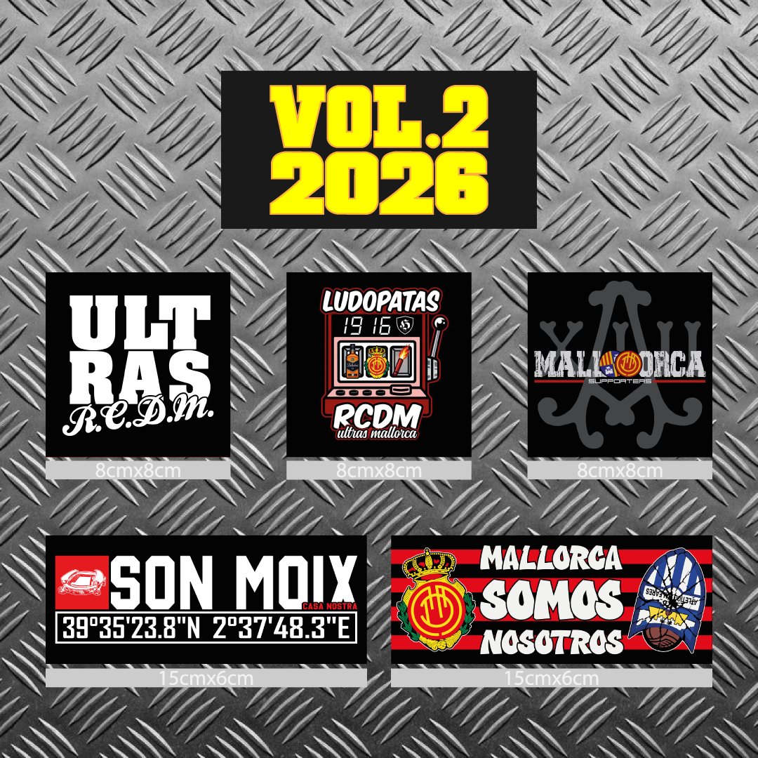RCDMFIRM's tweet photo. ❤️🖤Nuevos packs de 50 pegatinas🖤❤️
🔥VOL.2 Y VOL.3🔥
⚡ya disponible en la web!⚡
👉 https://t.co/edj46RFPHi 👈
#sticker #stickershop #rcdm #mallorca #realmallorca https://t.co/bCTEemNpAi