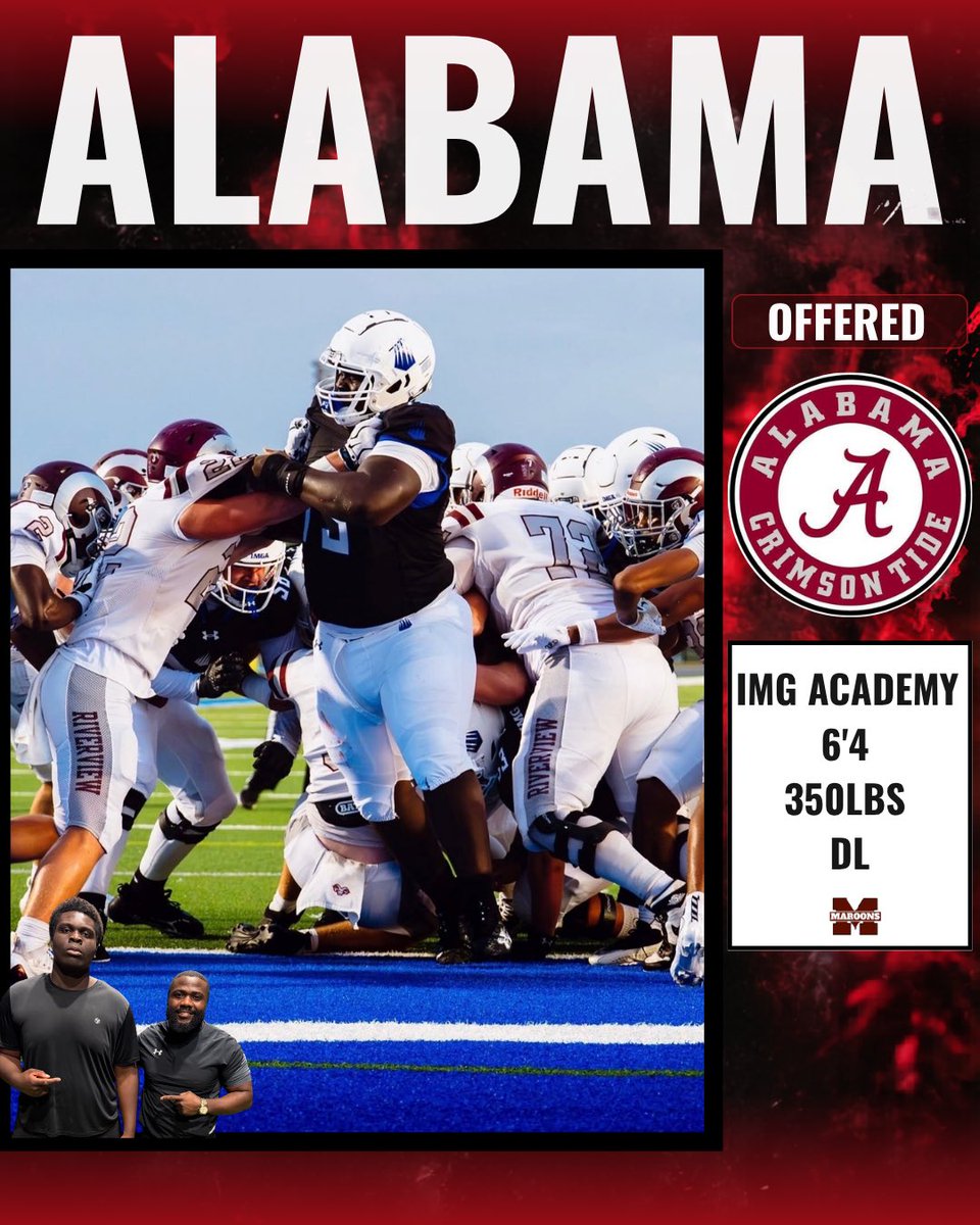rohiogbebor's tweet photo. Honored to receive an offer from University of Alabama #AGTG

@PlayerProMorgan @CoachJeanSG 
@BrettGreenberg_
@ChadSimmons_ @JosephAHastings
@TheUCReport @CraigHaubert 
@BrianDohn247 @On3Recruits 
@GregBiggins
@Andrew_Ivins @adamgorney
@CoachPondIMG @CoachEricIMG @coachRileyimg https://t.co/4x80BUYNoF
