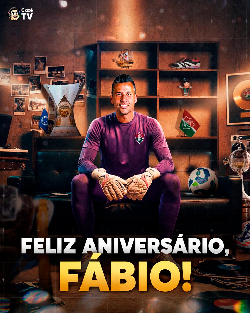 CazeTVOficial's tweet photo. 🧤🎂 PARABÉNS, FÁBIO! Um dos maiores goleiros da história do futebol brasileiro completa 46 ANOS! O PAREDÃO É IGUAL VINHO! 🍷 Ídolo, multicampeão e sinônimo de longevidade debaixo das traves. 🧱🔥

FELIZ ANIVERSÁRIO, LENDA! 👏❤️💚 https://t.co/JiSSn1ReaG