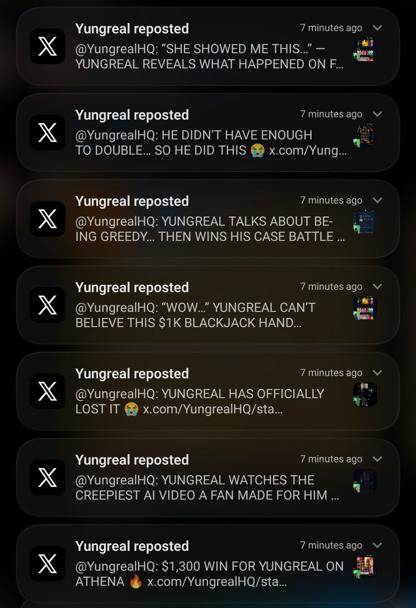 Dreamistoreal's tweet photo. @YungrealHQ Can you slow down 😅 https://t.co/CfkwtUVJwL