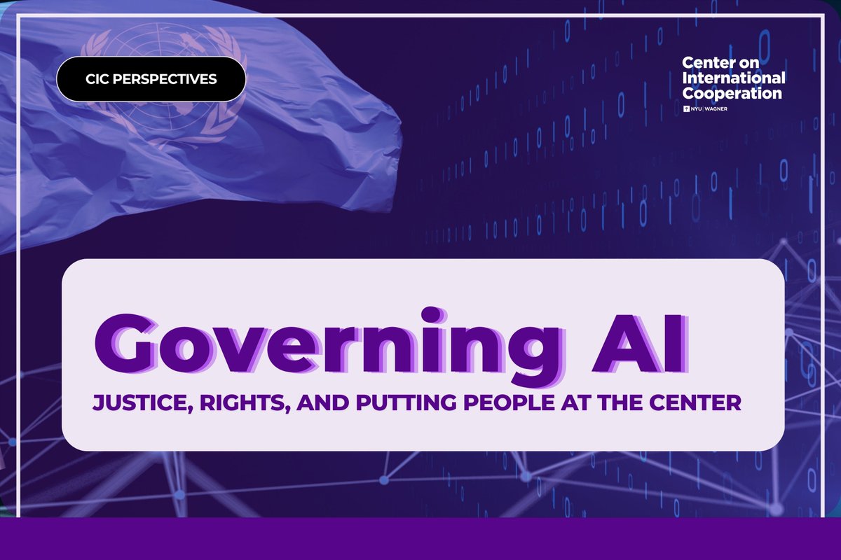 nyuCIC's tweet photo. ⚖️ Who will enforce AI rules, and who can seek a remedy when they’re broken?

At the UN’s first Global Dialogue on AI Governance, participants discussed human rights and accountability. Yet justice actors, who may ultimately enforce AI regulations and resolve disputes, were largely absent.

In a new piece,  #NYUCIC’s @marani_fernando and Nate Edwards argue that justice institutions need a seat at the table. They ask 3️⃣ questions:

🔺 How should rights be applied in the context of  AI systems?
🔺 Who enforces them?
🔺 Is enforcement equally accessible to all?

Read: https://t.co/Uur0BprvGn

#AIGovernance #AccessToJustice #HumanRights