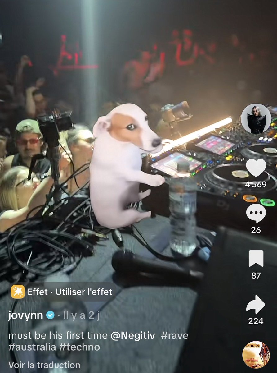 lebulljamessol's tweet photo. A DJ with 10M followers just posted the Sitting Dog.

If you think influencers and brands are gonna fade the #1 meme on TikTok right now, you’re crazy.

The snowball effect is just getting started.

$SDOG https://t.co/sAgDISKfhP