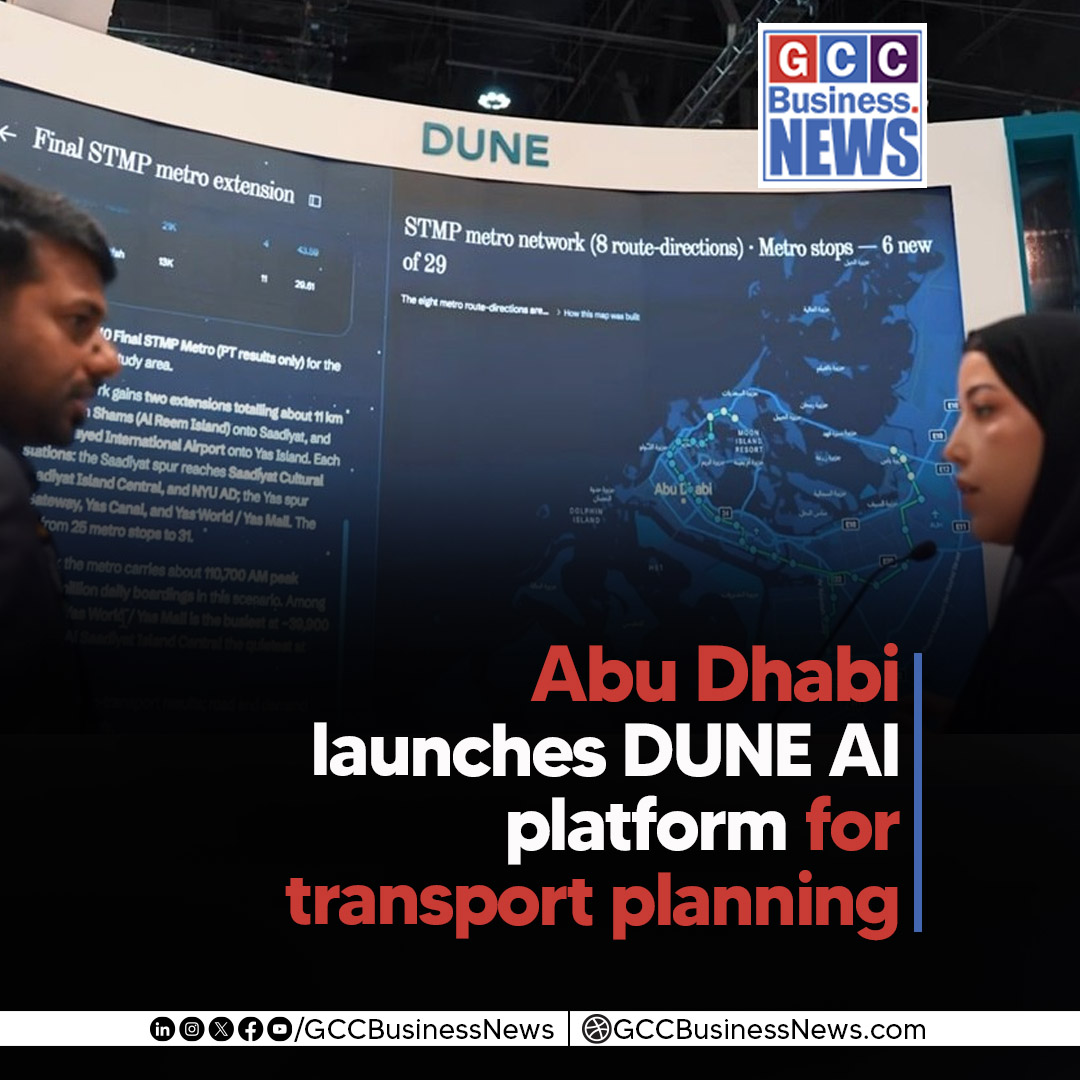 GCCBusinessNews's tweet photo. Abu Dhabi launches DUNE, an AI-powered platform for transport planning, mobility analysis and data-driven decision-making.
https://t.co/HYKtXgjAco
#DUNE #AbuDhabiMobility #SmartMobility #TransportPlanning #SmartTransport #GCCBusinessNews
@ad_mobility @LIVEX_Global https://t.co/3qAZjpz0oc