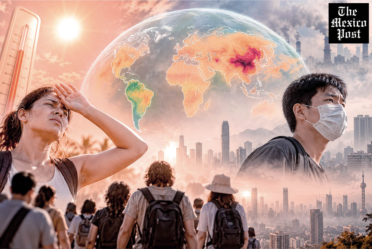 MexicoPost's tweet photo. #AlertaMundial por #CalorExtremo: 40% de la #población se expone a #NivelesNocivos de #ozono

El #análisis de #Copernicus revela que las #OlasDeCalor elevaron la #contaminación por #OzonoTroposférico, con #Asia como la región más #afectada.
https://t.co/Ap4BSy6MUw https://t.co/BkinJIFPIY