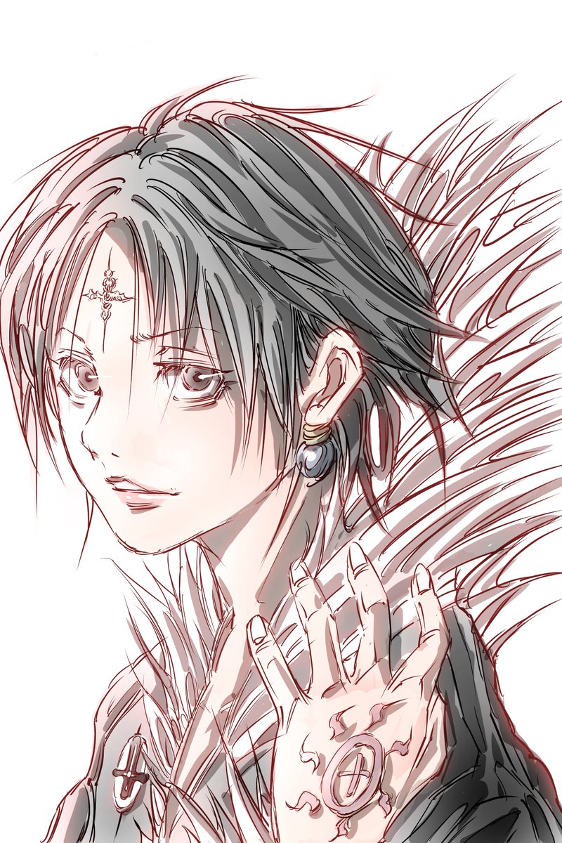 Merbolmark's tweet photo. 「番いの破壊者」

#イラスト
#デジタルイラスト
#ハンターハンター
#クロロ
#サンアンドムーン https://t.co/BbHEqiGBy1