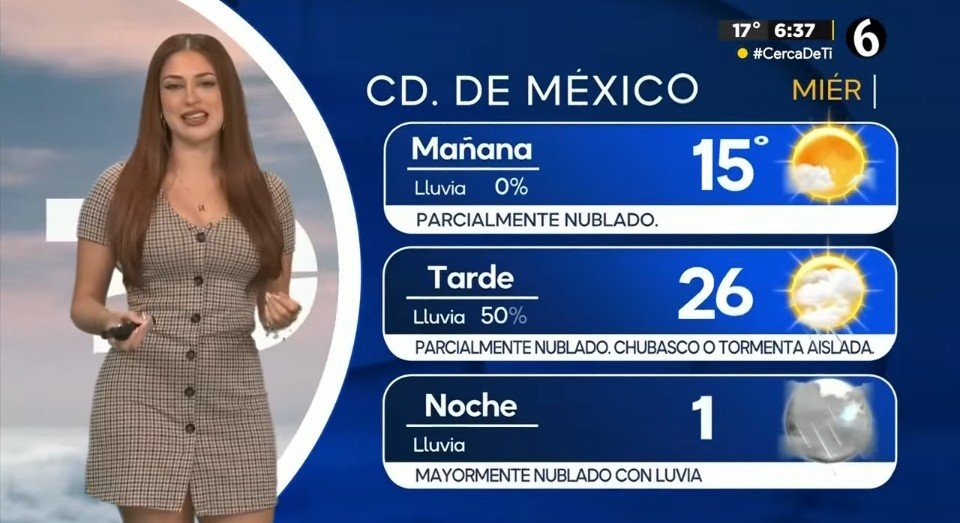 dgomez1195's tweet photo. Buenos y mágicos días Mi Sensual Reina del Clima @noormagarcia luces fantástica con tú vestido corto de cuadros te ves guapísima mí amor te deseo maravillosa mañana de Miércoles. Besos.😘😘😘❤️❤️ https://t.co/NeKXz6rVAS