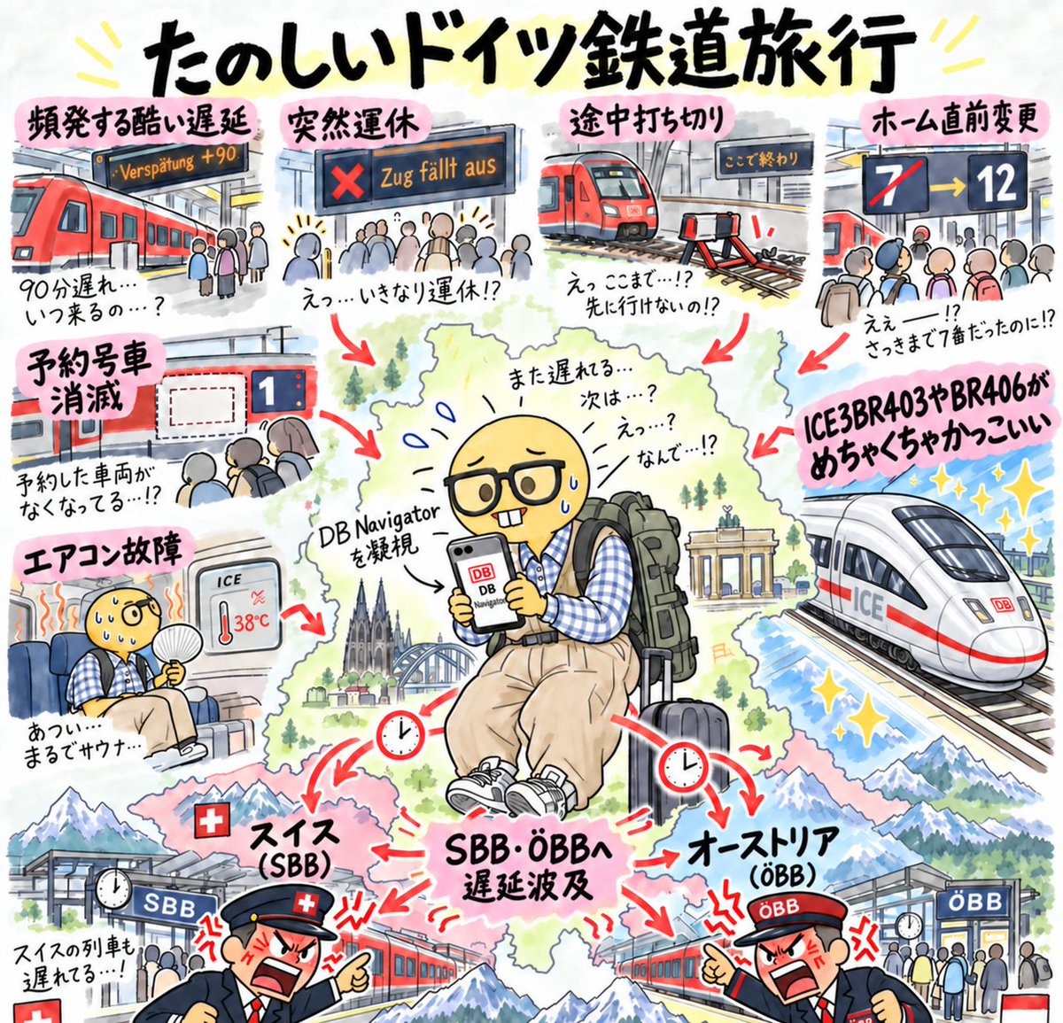 fullmalion's tweet photo. たのしいドイツ鉄道旅行 https://t.co/HopHoSe1Iq