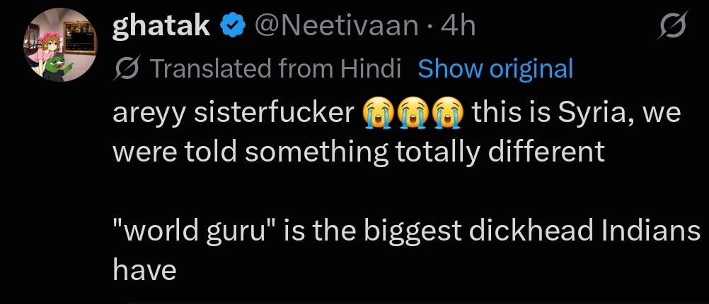 vipinxtwt's tweet photo. @Neetivaan Translation is slapping https://t.co/IVvzjUaxr9