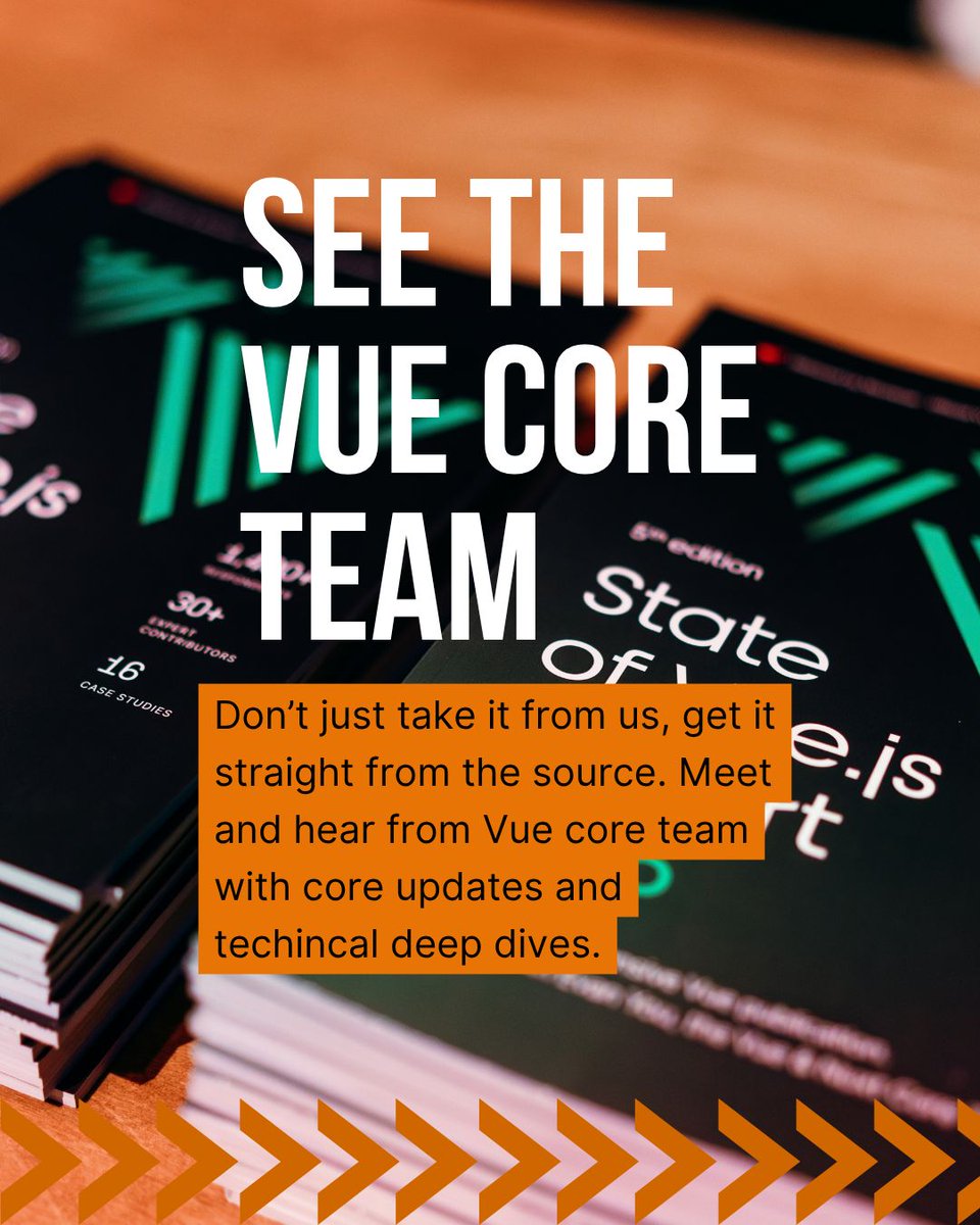 vuejsamsterdam's tweet photo. Why join us for Vuejs Amsterdam in 2027?
Well here's just a couple of great reasons 👇️
#vuejsamsterdam #vue #vuejs https://t.co/v1j7caf4Gl