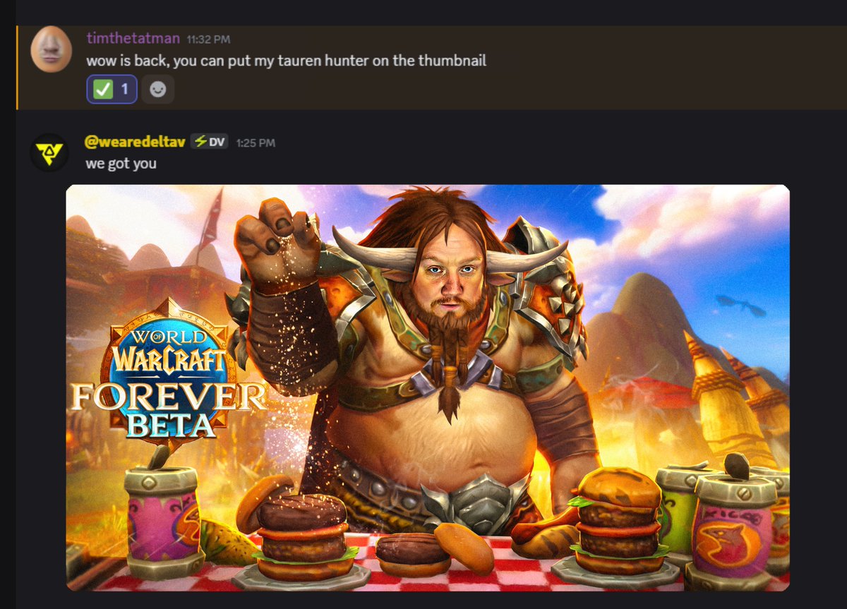 JordanWarlow's tweet photo. There's only one rule with a @timthetatman   thumbnail... FOOD🍔✍️ https://t.co/tVyqx6jRux