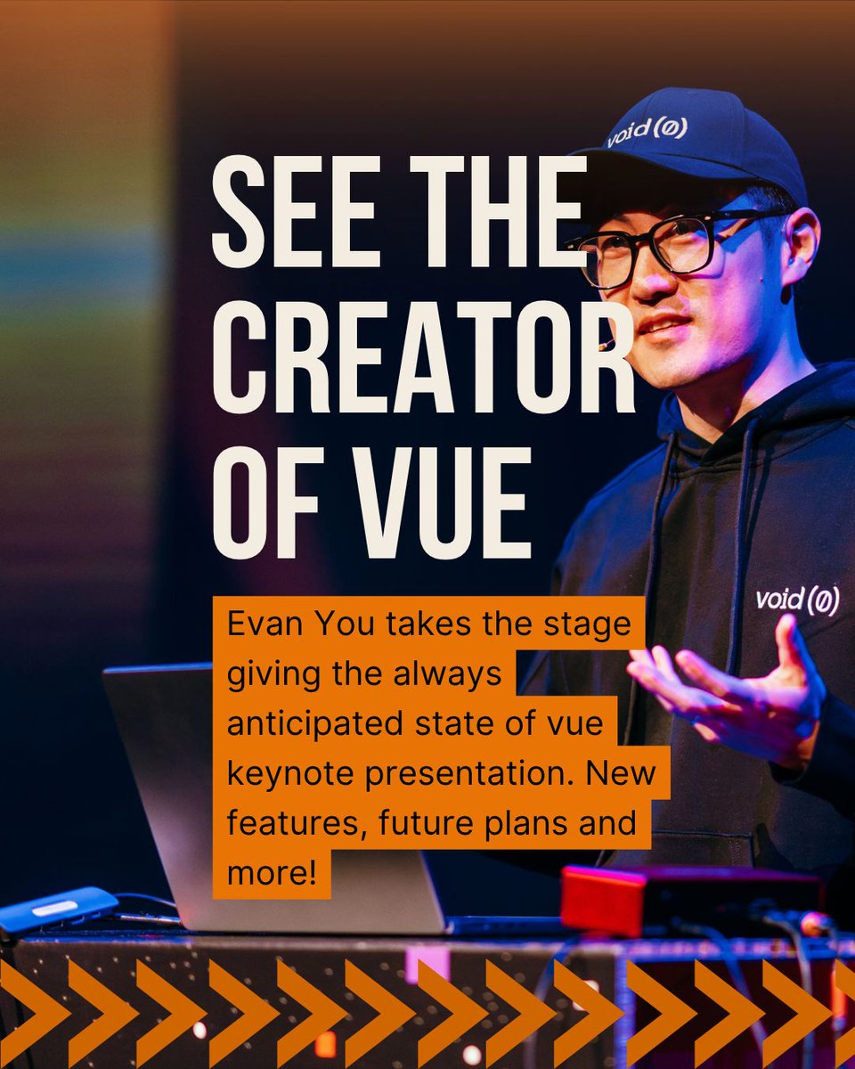 vuejsamsterdam's tweet photo. Why join us for Vuejs Amsterdam in 2027?
Well here's just a couple of great reasons 👇️
#vuejsamsterdam #vue #vuejs https://t.co/v1j7caf4Gl