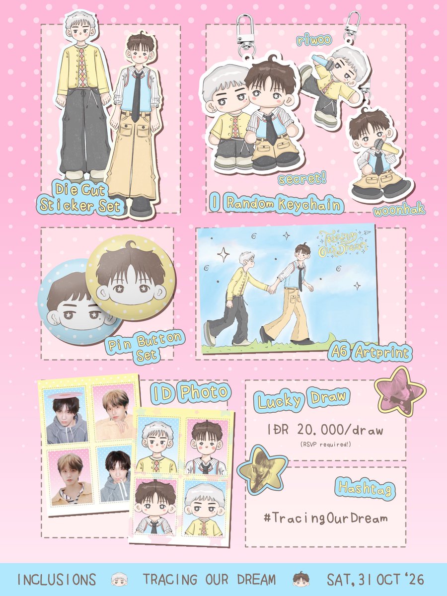 TracingOurDream's tweet photo. ⟡𖦹 Tracing Our Dream 𖦹⟡
Riwoo &amp; Woonhak Birthday Cafe Event

⌯⌲ Sat, 31 Oct 2026
⌯⌲ SCHA Brasserie
⌯⌲ RSVP: https://t.co/1XVIFmQh9V 

#TracingOurDream #두부즈 https://t.co/ITYJWcj9Qz