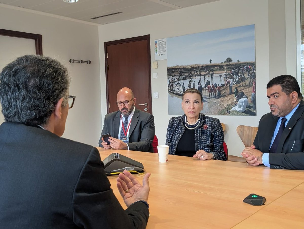 nalfayez's tweet photo. I had a productive meeting with the founder of #AbuDhabi Music &amp; Arts Foundation, Ms Huda Kanoo. We spoke about the importance of partnerships to support artists and foster cultural exchange. Our shared vision is anchored in the @UNESCO Framework for Culture and Arts Education. https://t.co/WB2g6uQXUM