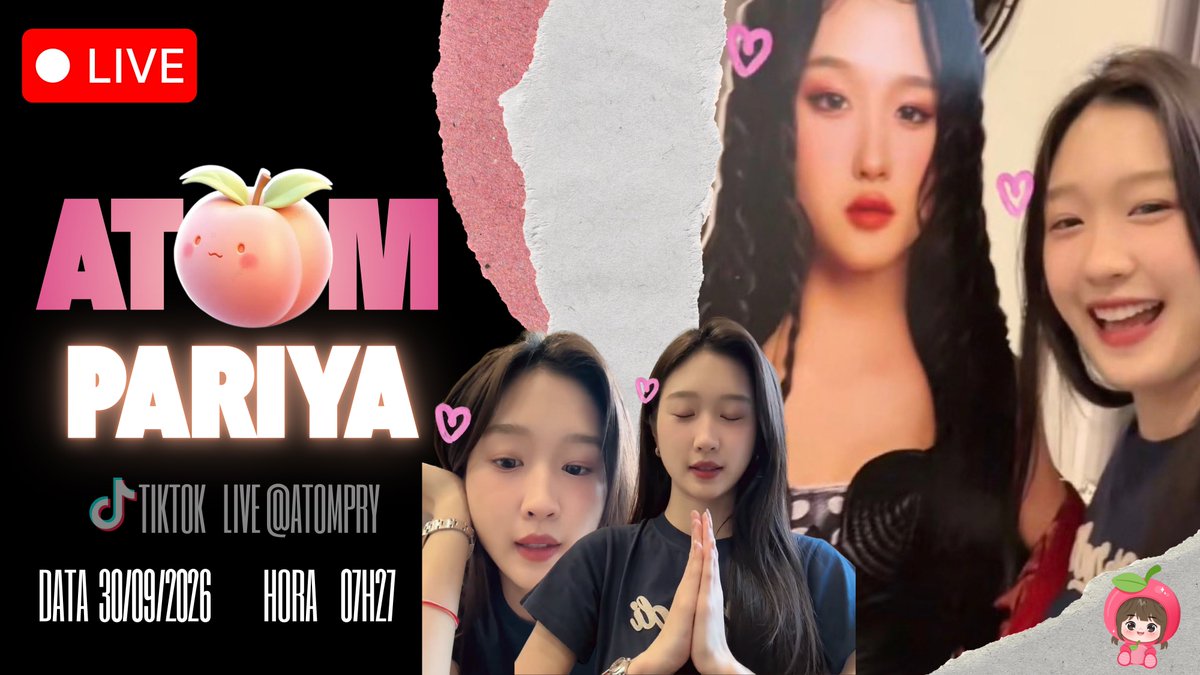 ATOMPARIYABr's tweet photo. ✨ Playlist Atualizada!🍑

📆: 30/09/2026
⏰: 07h27min06seg 🇧🇷 (duraçao 27min13seg)
📍: Tailândia 🇹🇭 
🎥: HD 1080p

🔗 Link: https://t.co/22kjQ7z4j3

ATOM RADIATES ELEGANCE30
#AtomPariya #อะตอมปริยะ @atomprys https://t.co/LZV0zLdR89