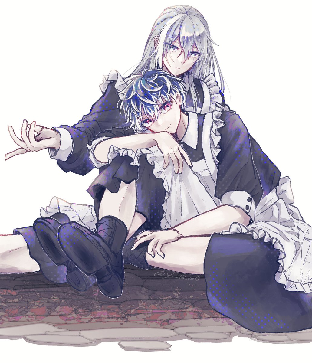 y_12m0's tweet photo. 9月に描いたメイドを放流  ※女装 https://t.co/DYgxPMLfiE