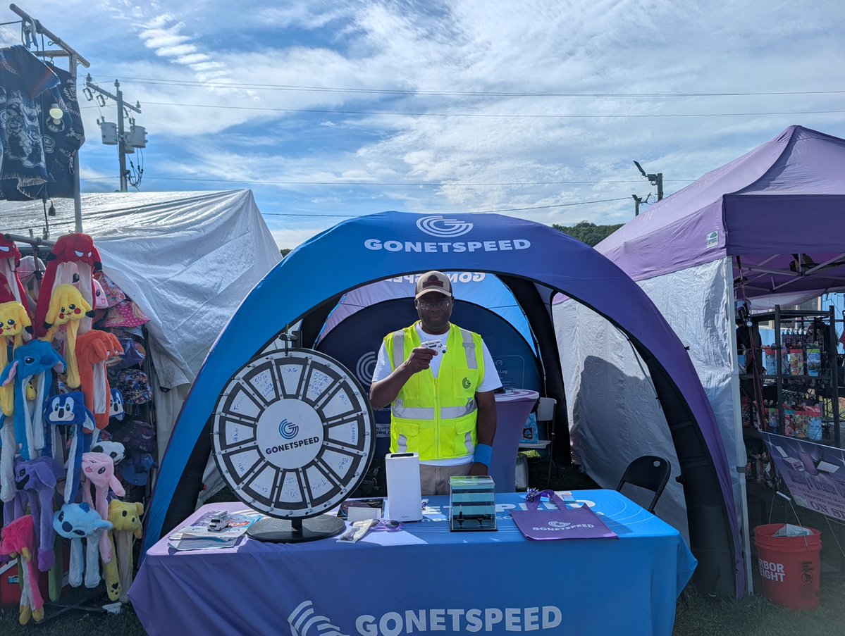 GoNetspeed's tweet photo. GoNetspeed associates Andrew and Russell were recently at the Berlin Fair all four days where that had the chance to speak with attendees about GoNetspeed and to show off the new GoNetspeed inflatable tent! https://t.co/bTq6WmCrsh