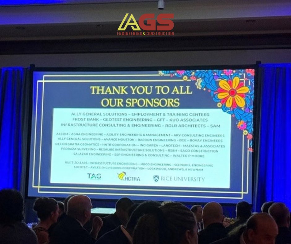 SolutionsAlly's tweet photo. AGS was proud to support HHAE's Fifth Annual Awards &amp; Scholarship Fundraiser Gala as both a Plata and Bronce Sponsor! A special thank you to everyone involved for your hard work and dedication in making this evening a success. 🌟🎉👏

#HHAEGala #AGS #Engineering #LandSurvey https://t.co/4Vzm0DWNmy