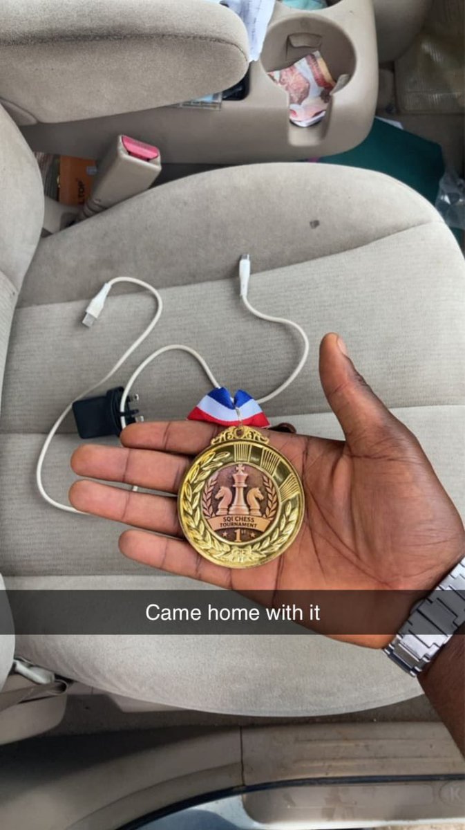 dc_emenike's tweet photo. Honestly, I didn’t think I was going to win this. So many great and expert minds. 
But somehow, game after game, I kept making it through.
And before I knew it, I was standing there with the medal. 
Still feels a little unreal, thank you SQI for a space like this in Ogbomoso.♟️❤️ https://t.co/DHfO3BXd97