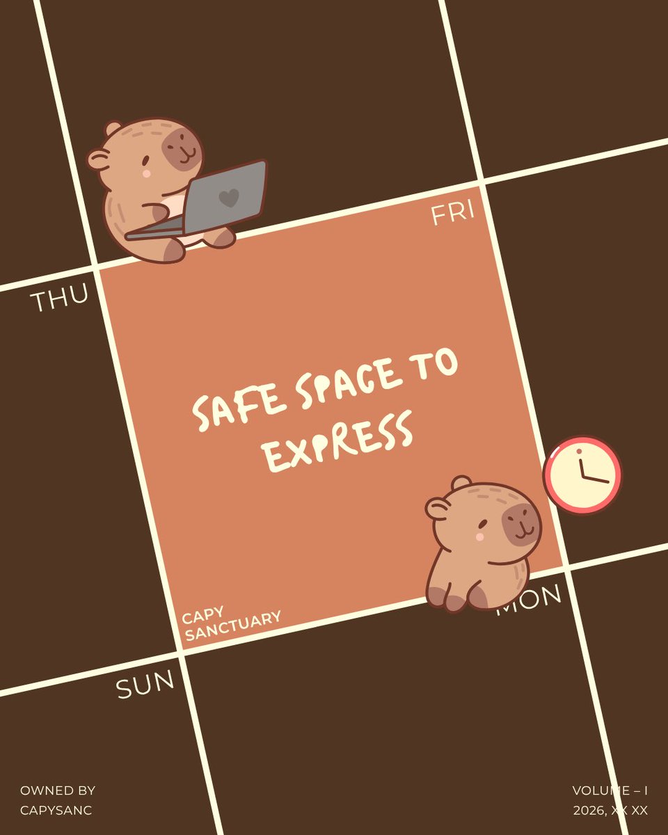 CapySanctuary's tweet photo. ︎︎︎︎ ︎︎ ︎︎ ︎︎
☕ 𝗖𝗔𝗣𝗣𝗬 𝗦𝗔𝗡𝗖𝗧𝗨𝗔𝗥𝗬 𝗖𝗢𝗥𝗡𝗘𝗥 talking slow, warm home. a little corner just for you who like to take things slow. no rush, no pressure—just come as you are and stay for a while..
︎︎︎︎ ︎︎ ︎︎ ︎︎ ︎︎ ︎︎︎︎︎︎ ︎︎ ︎︎ ︎︎ https://t.co/KrHZXX5Qe0