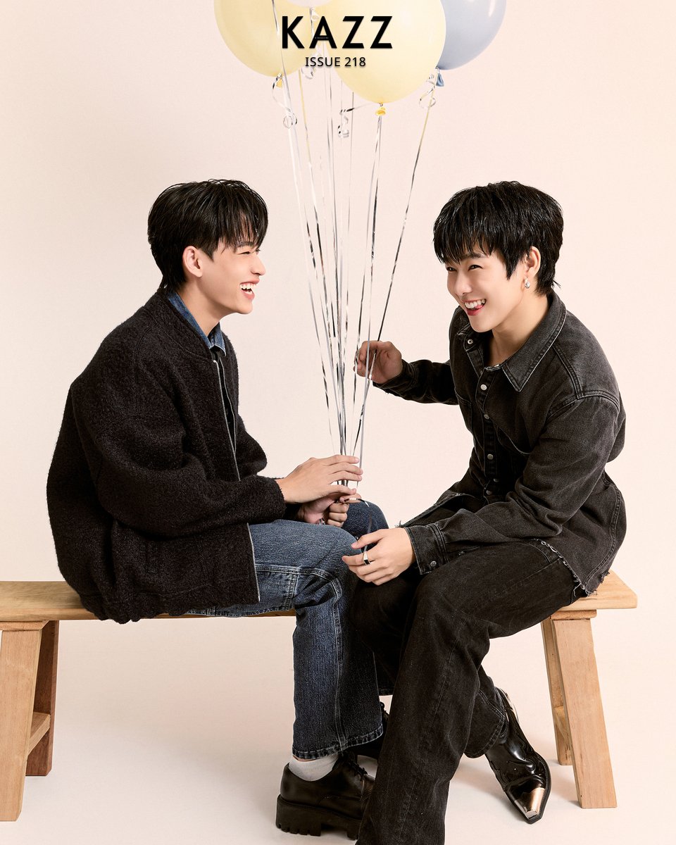 Kazzmagazine's tweet photo. #KAZZxLOVEX3 #KRITPHOP

มวลความสุข! “กฤษฎิ์ - ภพ” จากซีรีส์ ‘LOVEx3 หลักสูตร (รัก) ภาคบังคับ’ บนปก KAZZ MAGAZINE issue.218 จับจองกันได้แล้ววันนี้! 🤍

➖Pre-order : https://t.co/E1xJw9Cj8A
➖Foreigners : https://t.co/S3S34ZzNye 

#KAZZMAGAZINE https://t.co/DUJr0nEzd8