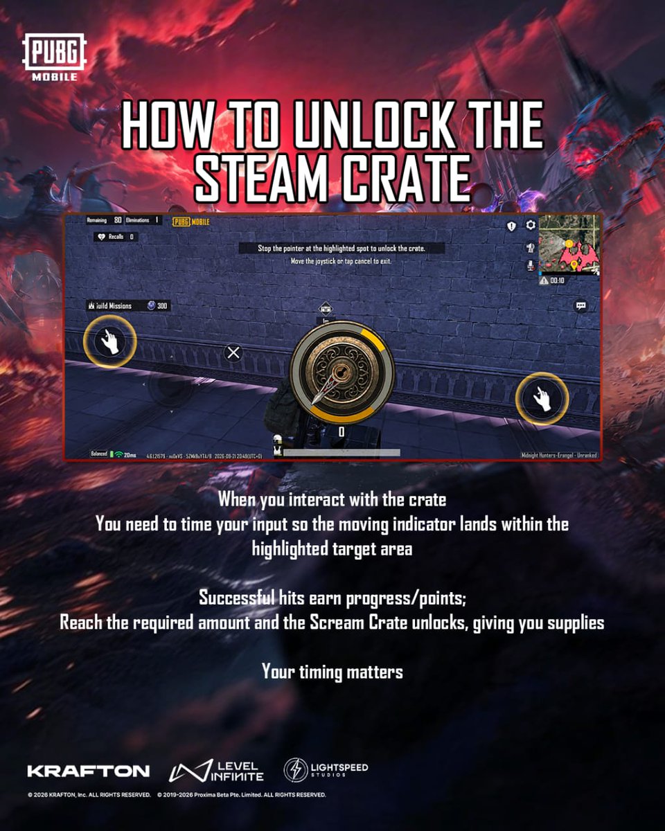 PUBGMOBILE_AF's tweet photo. The crate is locked. Your timing is the key. 🔑

#PUBGMFandom #PUBGMOBILEAFRICA #PUBGMOBILE #PUBGM460 https://t.co/UC9urZ8GQJ