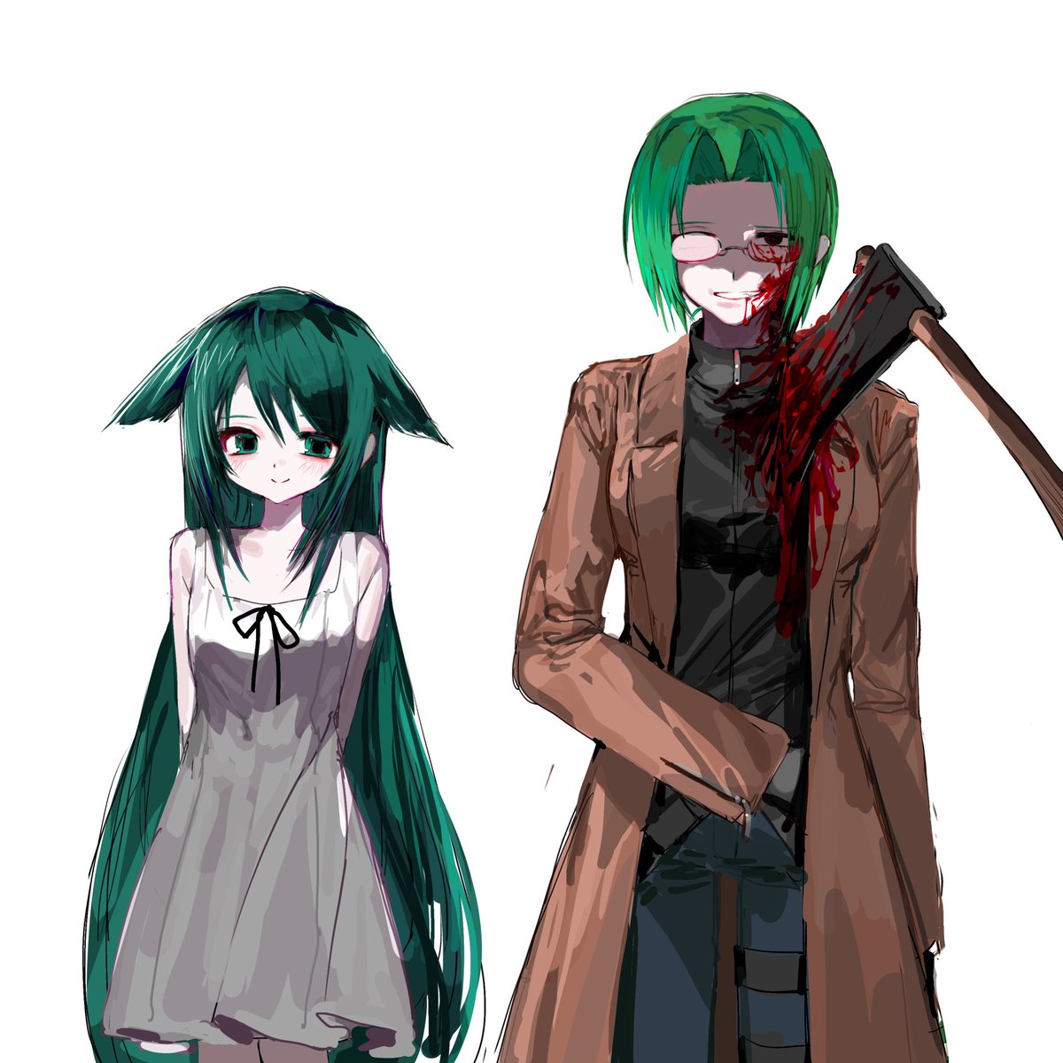 IWATOBICHANG's tweet photo. 沙耶の唄　落書き https://t.co/L4156GUexh