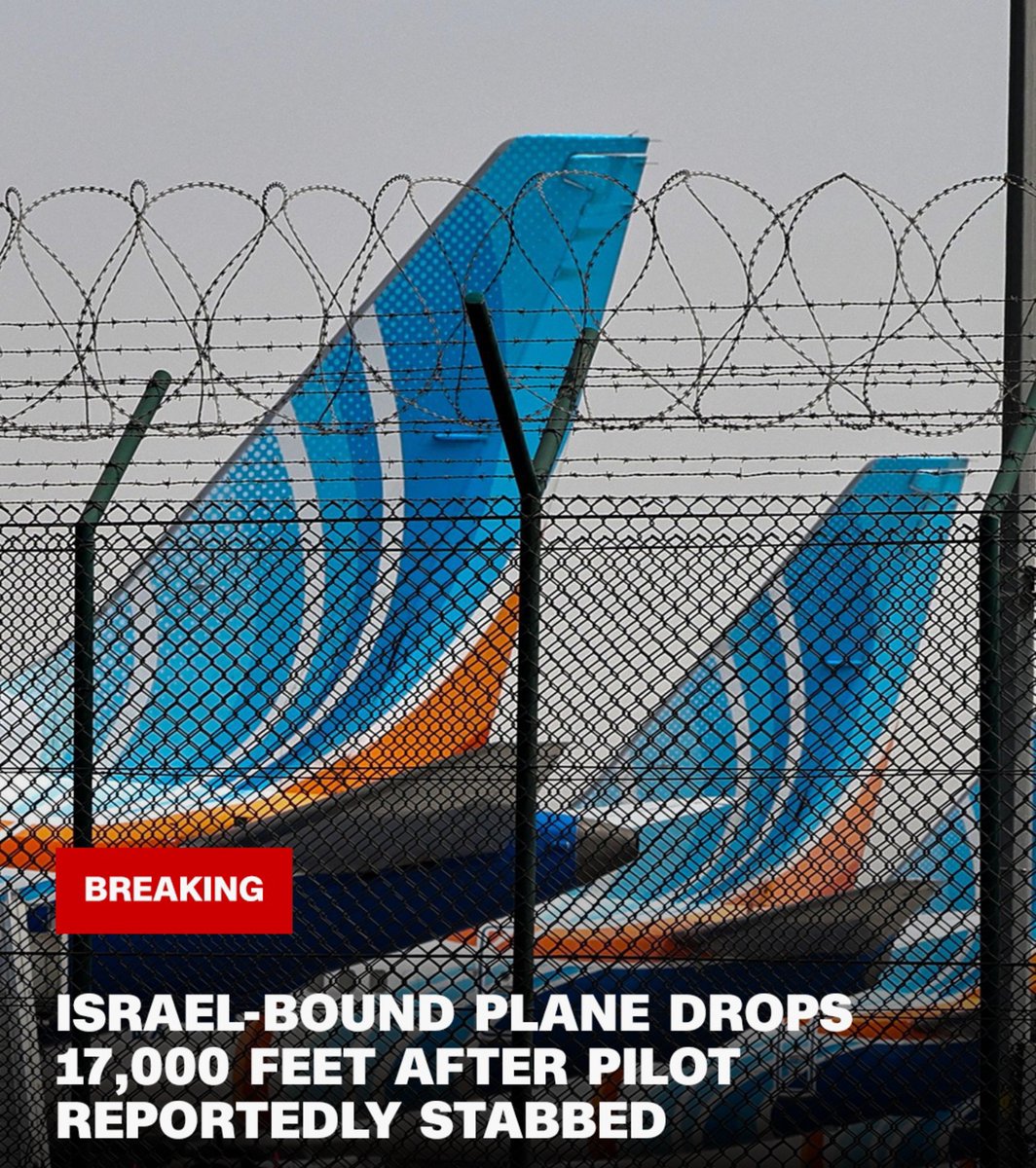 TrumpUpdatbtX's tweet photo. ✈️🚨 Flight Plunges 17,000 Feet: An Israel-bound flight reportedly dropped 17,000 feet after the pilot was allegedly stabbed by the co-pilot. Israeli sources suspect a possible hijacking attempt. https://t.co/os82cGG0Hu