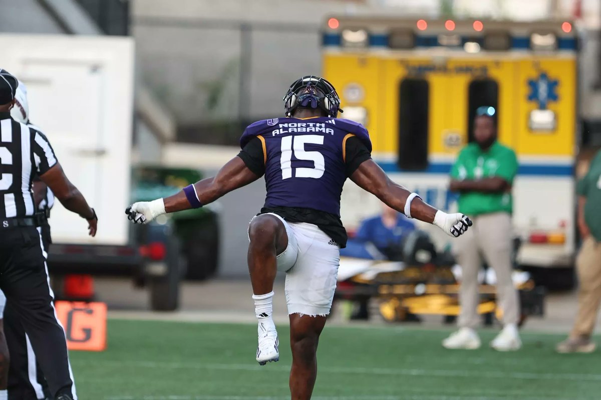 CamMellor's tweet photo. Our @PFN365 highest-graded FCS EDGE in Week 4:

Avery Howard, North Alabama: 90.5
Khalid Bueno, Stony Brook: 90.0
Daniel Sellers, Richmond: 89.7
Eldridge Shelton, Alabama State: 89.1
Jermy Jackson, Lamar: 88.3
Charles Woodard, East Tennessee: 87.3
Kyce Shamma, Davidson: 87.1
Malachi Boadi-Aboagye, St. Thomas: 86.8
Jaxon Lee, Alabama State: 86.5
Sadonnie Gay, Bethune-Cookman: 86.1

📸: @UNAFootball