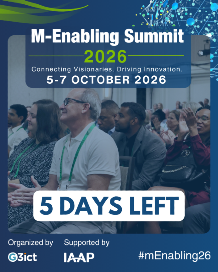 mEnablingSummit's tweet photo. The final countdown to #mEnabling26 has begun!

From thought-provoking keynotes and timely conversations to networking opportunities, the Summit is where accessibility, technology, policy, and innovation come together.

Register: https://t.co/VgSRNDVbUU
#DigitalAccessibility https://t.co/B5NNDtf3nM