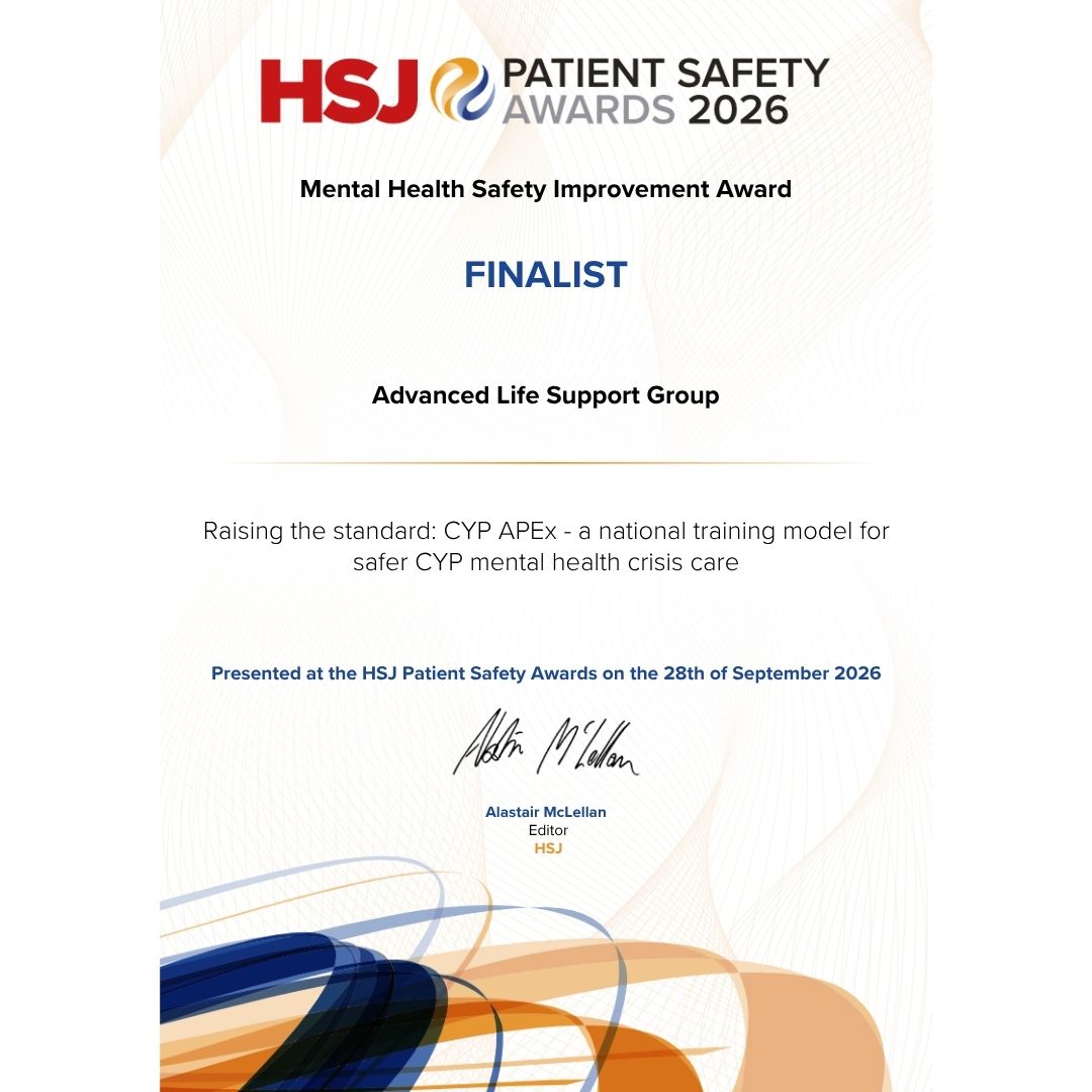 _ALSG_'s tweet photo. What a fantastic evening at the HSJ Patient Safety Awards on Monday. Huge thanks to the CYP APEx Working Group for joining us and helping ALSG and the CYP APEx course reach the finals. A wonderful achievement shared by the whole team. #HSJPatientSafety #CYPAPEx @SJisinterested https://t.co/NIGwbs5ddj