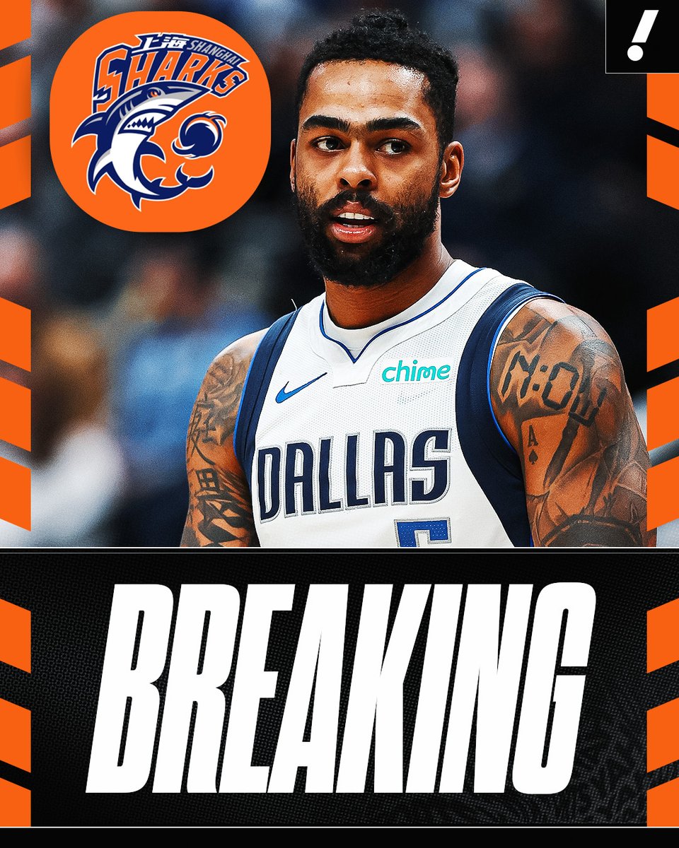 YahooSports's tweet photo. 11-year NBA vet D'Angelo Russell has agreed to sign with the Shanghai Sharks for the upcoming season, the Chinese Basketball Association announced. 

Russell was waived by the Grizzlies last week after being traded from Washington earlier in the offseason. https://t.co/62WHpvzdbA