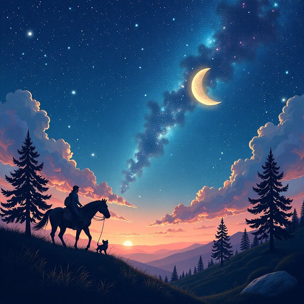 Darcyvcu's tweet photo. Aunque la distancia nos separa, cada estrella en el cielo es un recordatorio de que compartimos el mismo cielo. ， https://t.co/C3RU4J47YZ